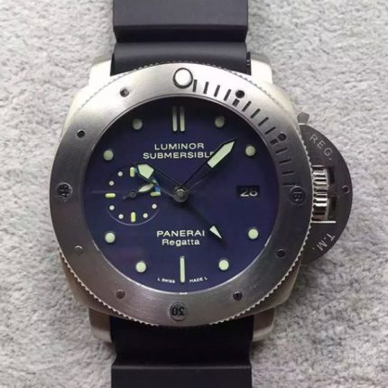 Replica Panerai ZF PAM371 Titanium Black Rubber Strap ZP9001