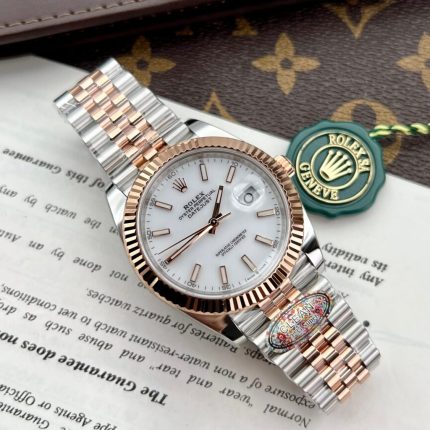 Rolex Replica Watches DateJust 126331 Demi Rose White Dial Clean Factory 41mm