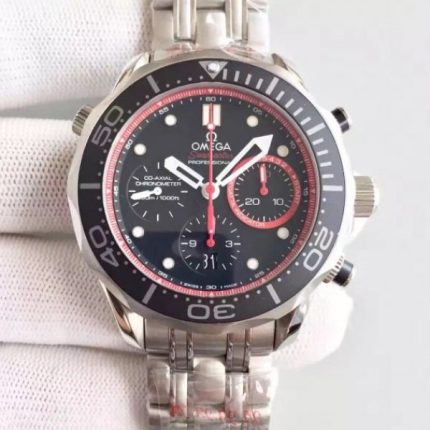 Replica Omega Seamaster 300m Diver ETNZ Limited Edition Black Rubber Strap A7753