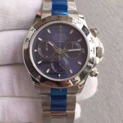 Replica Rolex Daytona Baselworld 116509 Blue Dial SS Bracelet A4130
