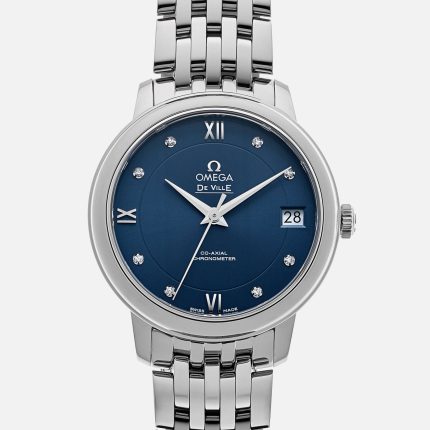 De Ville Prestige Co-Axial 32.7mm Stainless Steel With Diamonds(1:1 replica)