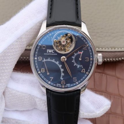 Replica IWC AZ Portuguese Tourbillon IW5046 Blue Dial