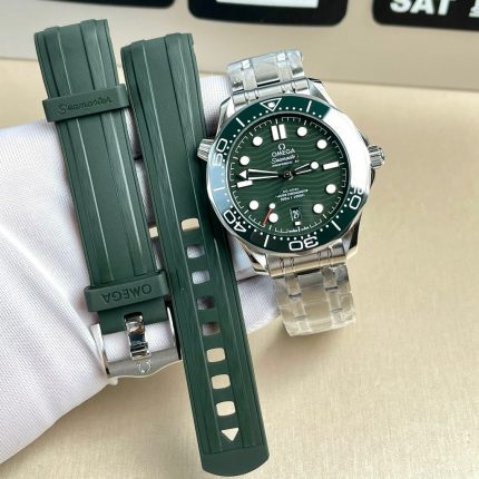 Omega Replica 11 Watch Seamaster Green Face Diver 300M Factory VS 42mm